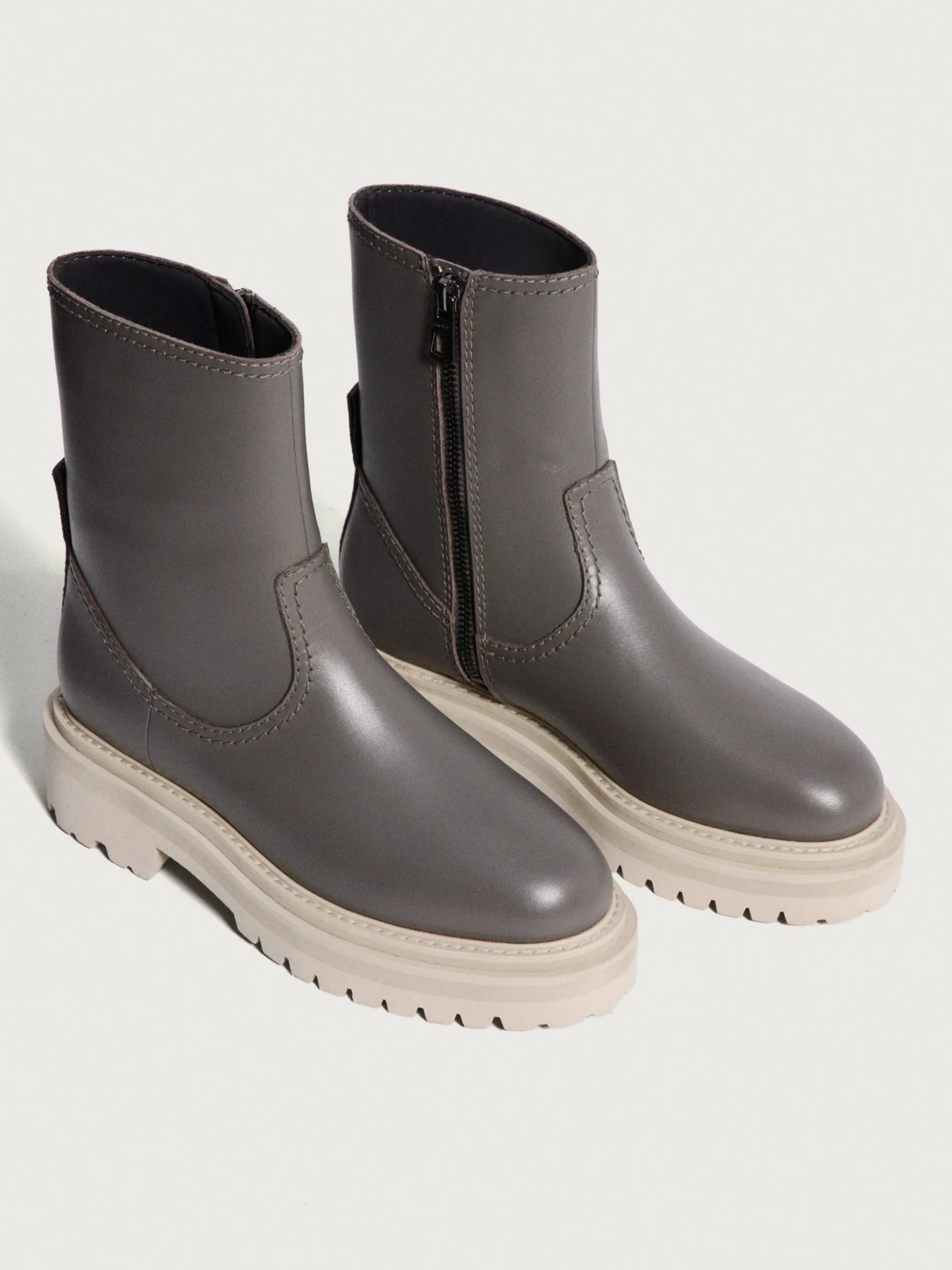 BOTA PIEL OFFICE GRIS