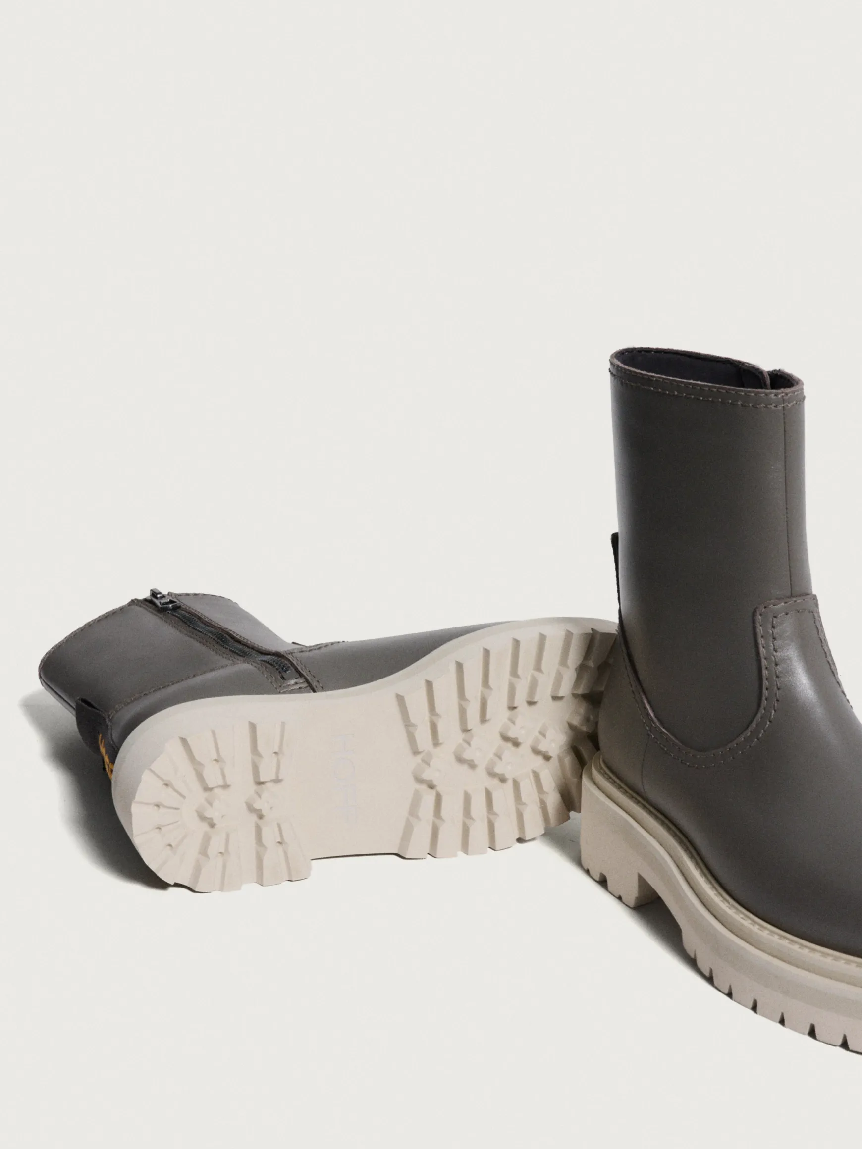 BOTA PIEL OFFICE GRIS