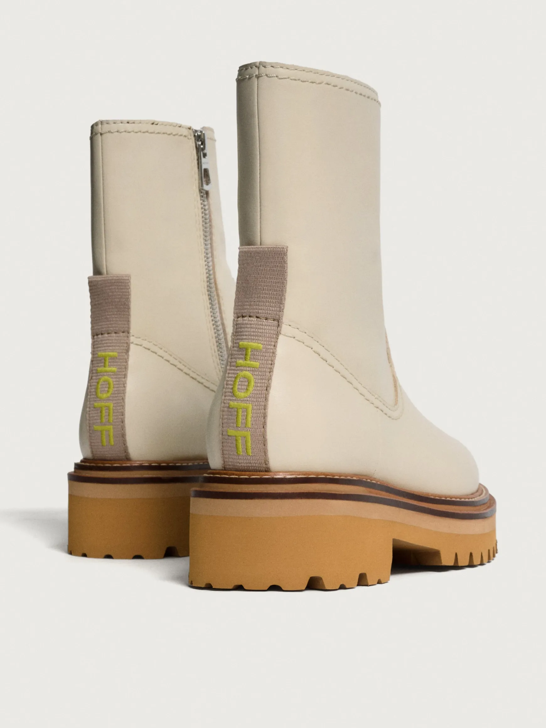 BOTA PIEL OFFICE OFF WHITE