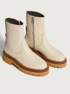 BOTA PIEL OFFICE OFF WHITE