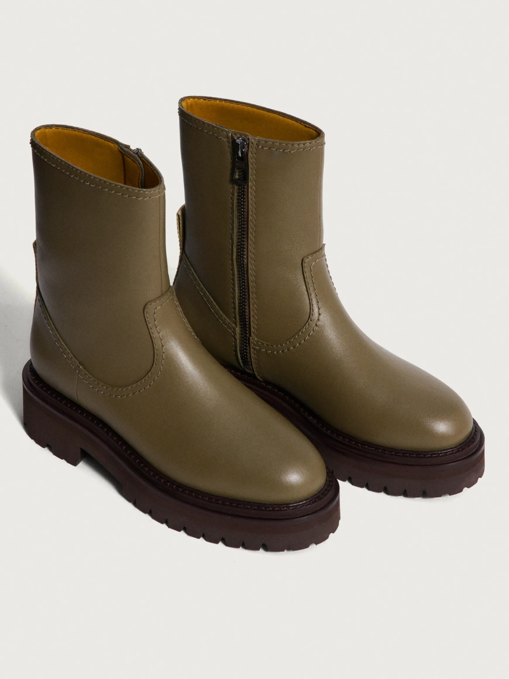 BOTA PIEL OFFICE VERDE