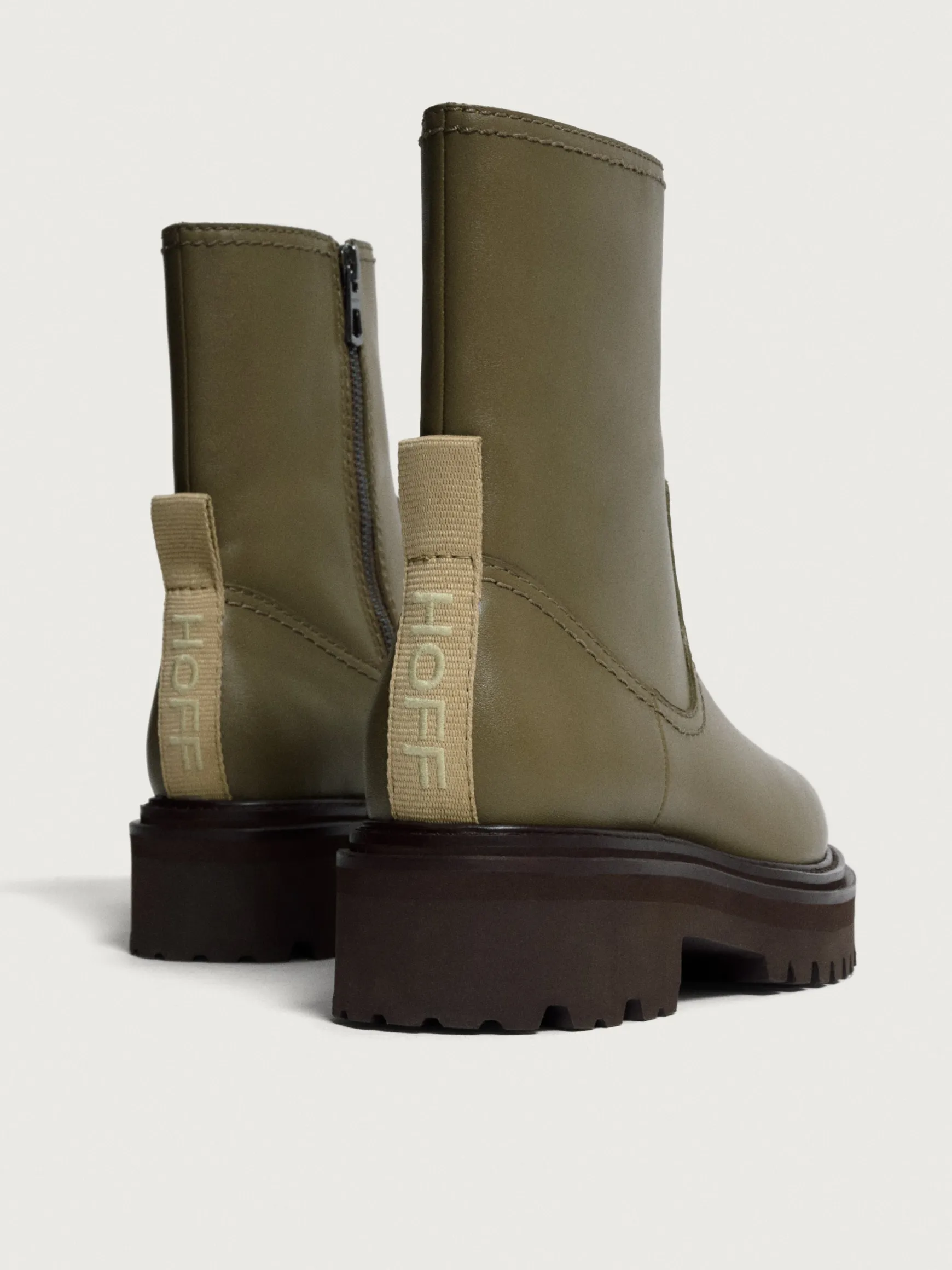 BOTA PIEL OFFICE VERDE