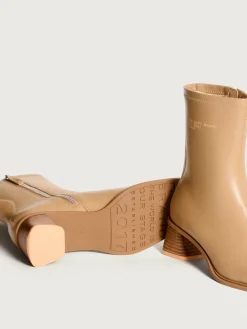 BOTÍN TACÓN DATE BEIGE