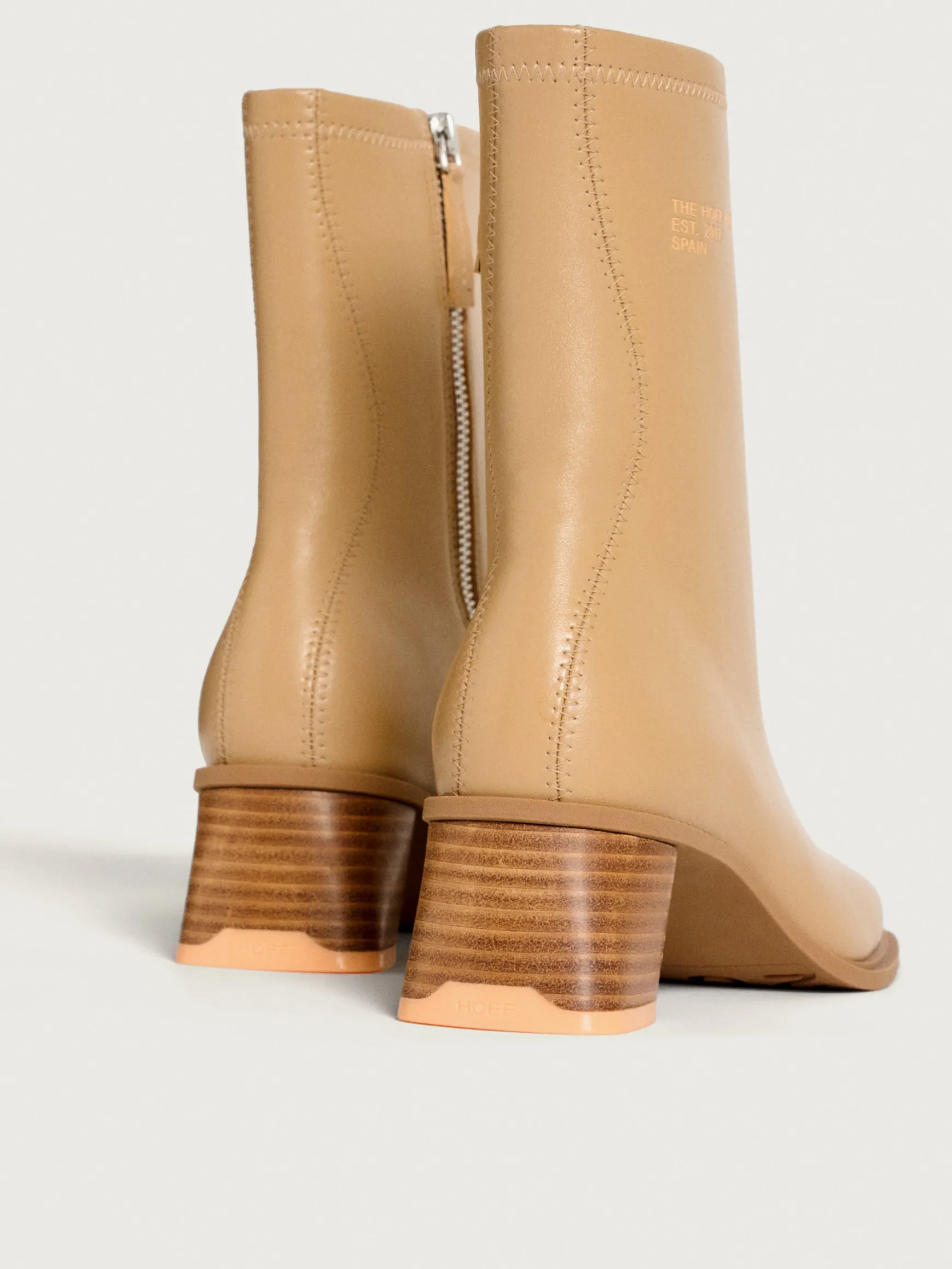 BOTÍN TACÓN DATE BEIGE