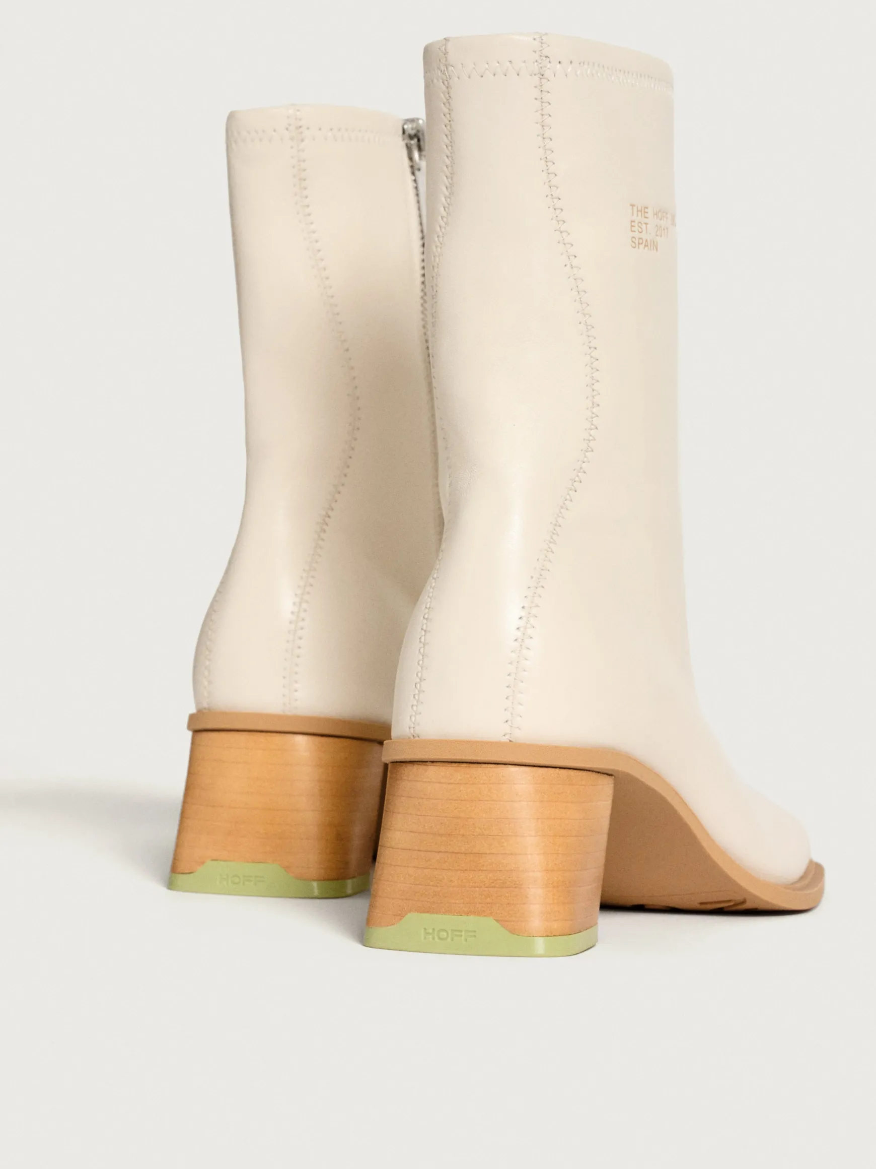 BOTÍN TACÓN DATE OFF WHITE